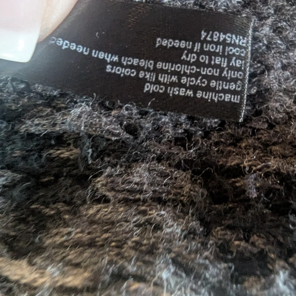 The Limited Women's Charcoal Geometric Cardigan, Size Medium